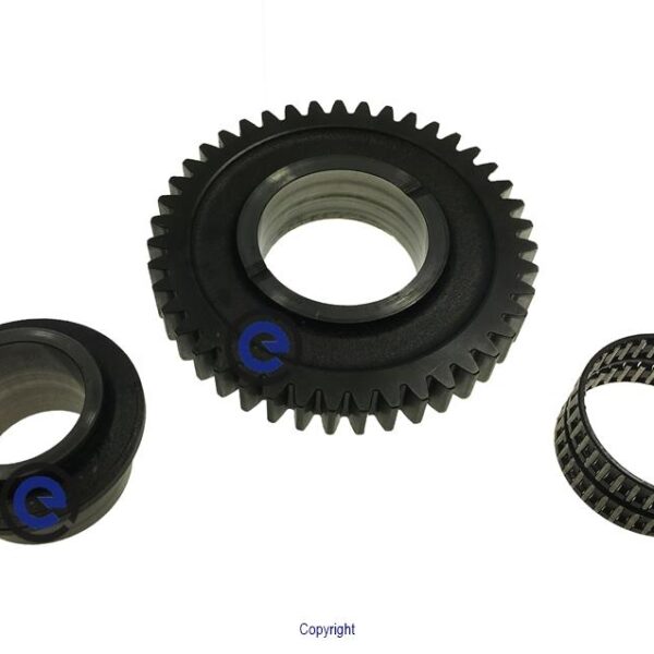 Spur gear + needle cage + sleeve